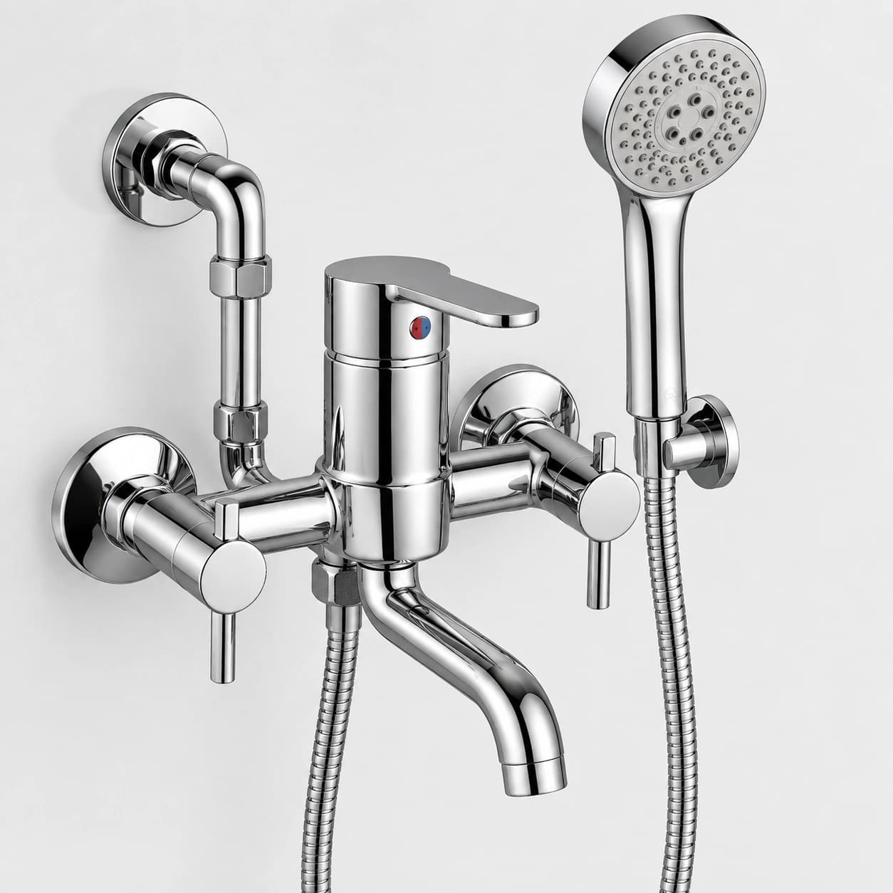 Wall Mixer 3 in 1 with L-Bend