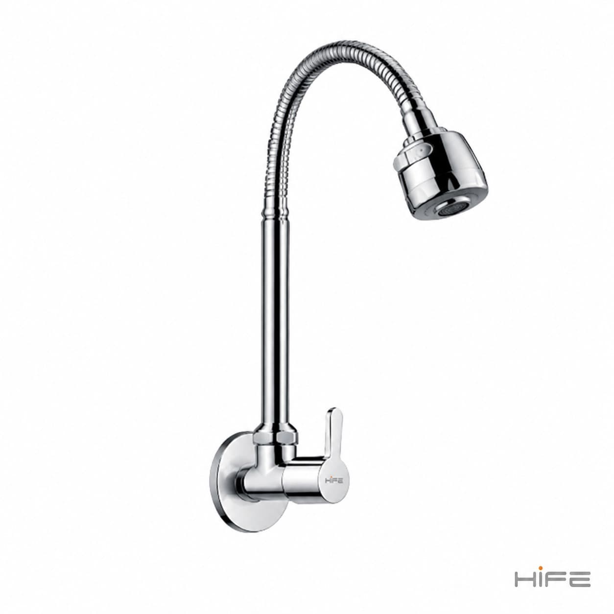 Fusion Sink Cock with Dual Flow SS Flexible Spout FU-13A
