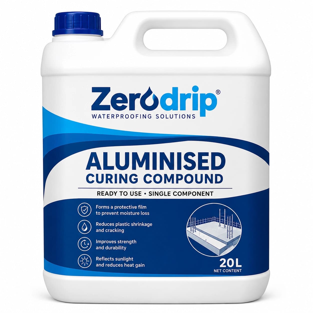 Zerodrip Aluminised Curing Compound