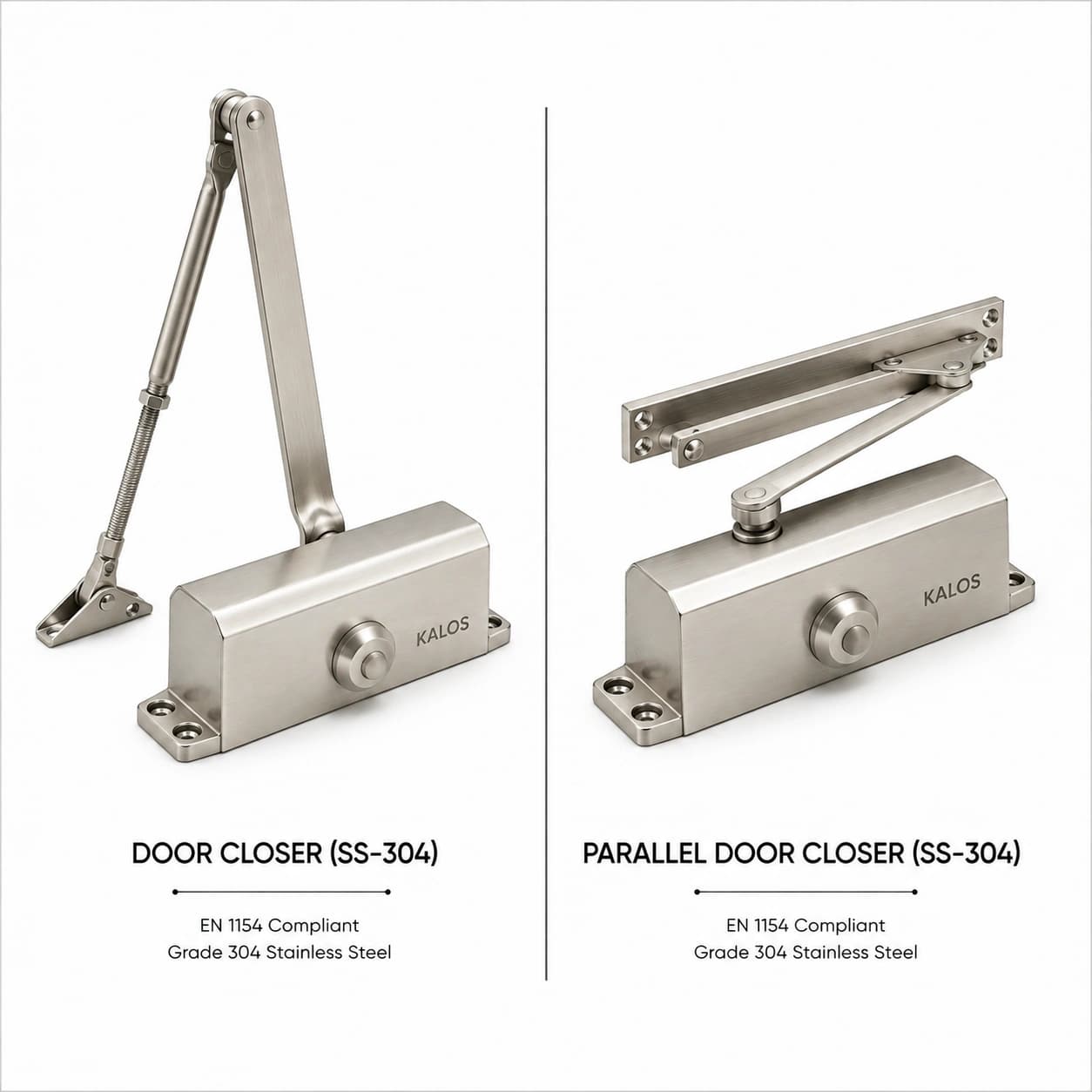 KALOS Door Closer & Parallel Door Closer – SS-304