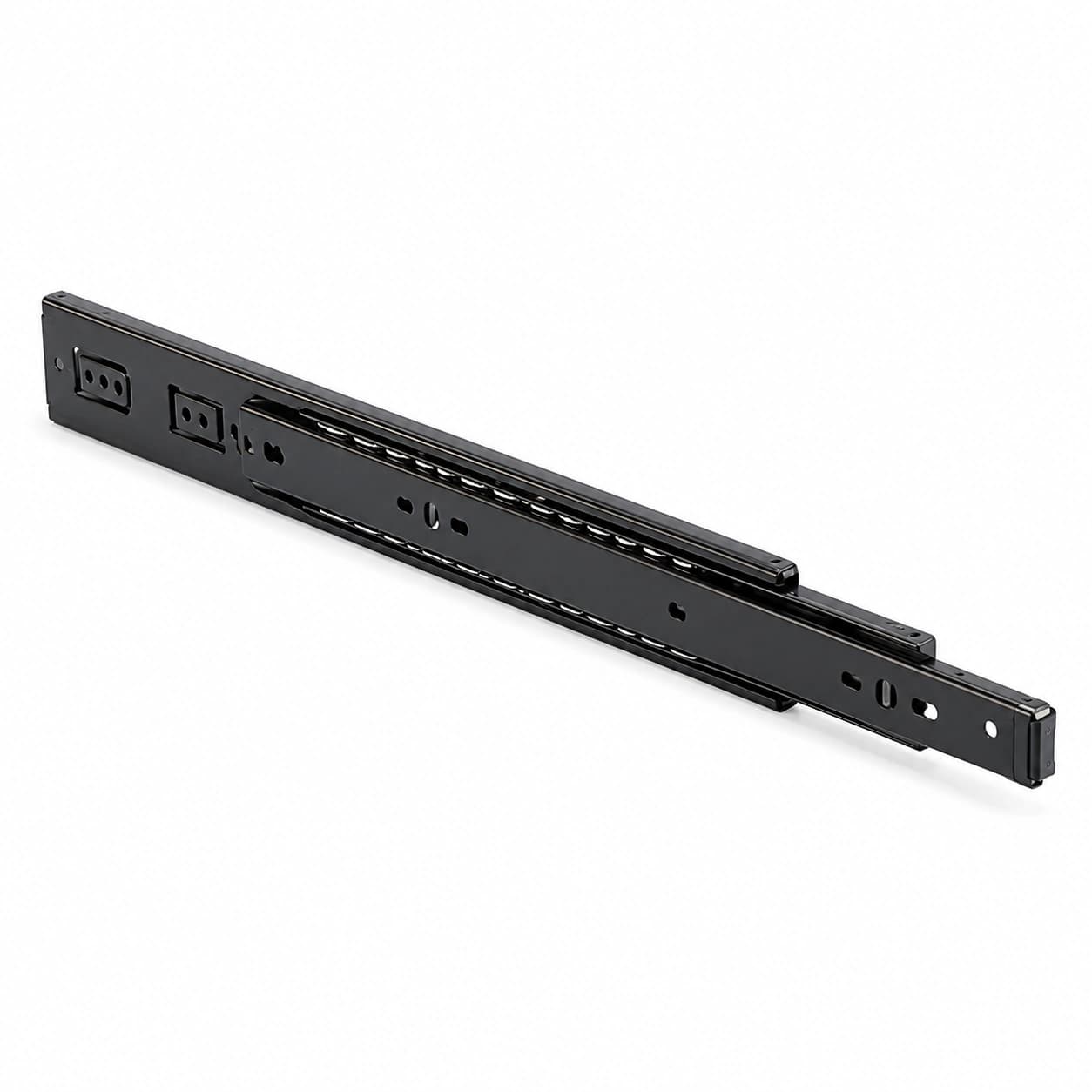 Black Telescopic Drawer Slide